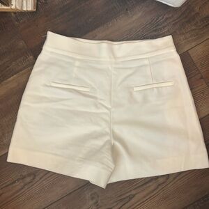 Zara High Waisted White Shorts size 8